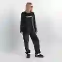 Pijama Térmica Bordada De Ovejas. Talla S Negro