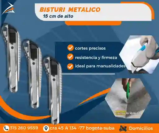 Bisturi Metalico Para Empaque Y Embalaje