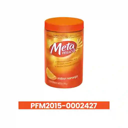 Metamucil Fibra Natural Sabor Naranja 174 g - 30 dosis