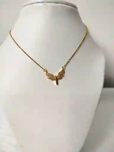Cadena Dorado Alas De Angel
