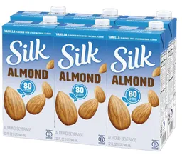 Silk Bebida De Almendra Con Sabor A Vainilla 6 Unidades / 946 Ml