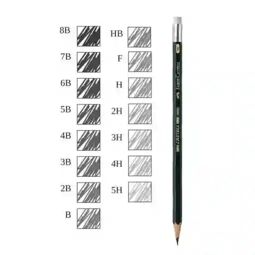 Lápiz 4b De Grafito Faber Castell 9000 Individual