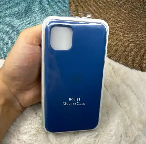 Forro Iphone 11 Azul / Silicona Resistente / Mayor Duracion