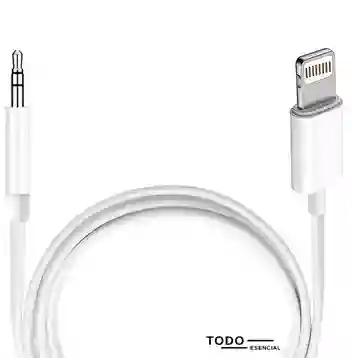 Cable Adaptador Lighting Iphone To Auxiliar Audio 3.5