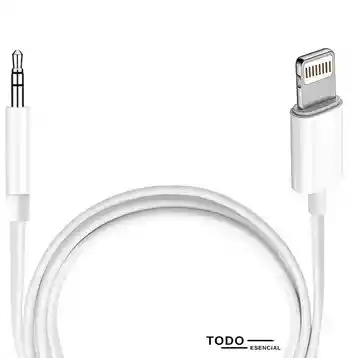 Cable Adaptador Lighting Iphone To Auxiliar Audio 3.5