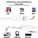 Cable Adaptador Lighting Iphone To Auxiliar Audio 3.5