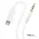 Cable Adaptador Lighting Iphone To Auxiliar Audio 3.5