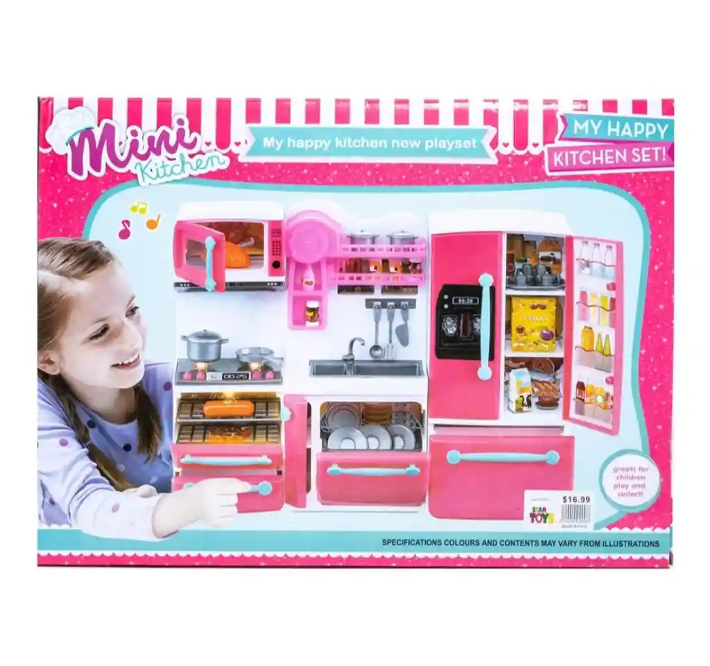 Mini Cocina De Juguete Para Niñas Y Niños