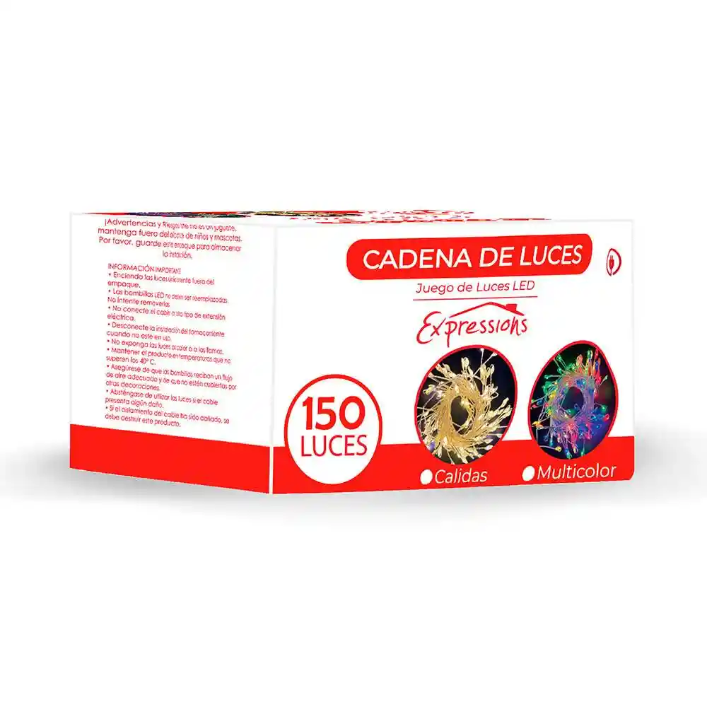 Luces Led Expressions Multicolor 150 Pz 400cm 110 V