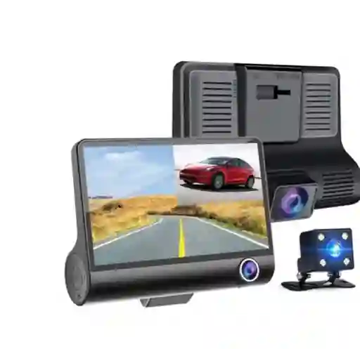 Ccamara Dvr 3 Lentes Para Carro