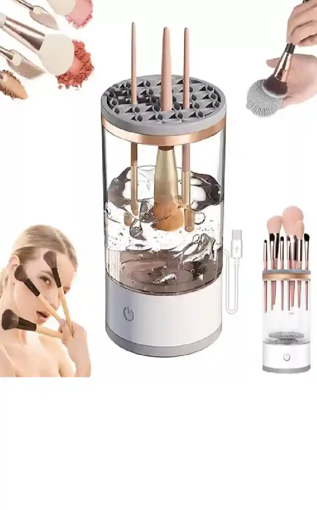 Herramientas Automáticas Para Cepillos De Limpieza Y Brochas Color Blanco