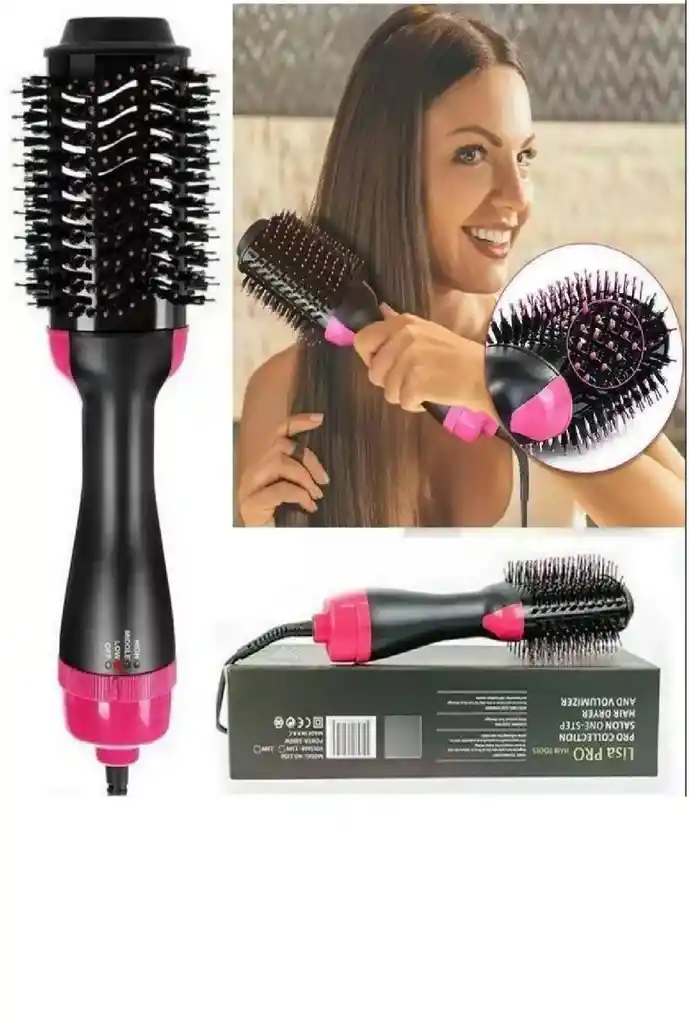 Combo Cepillo Secador Voluminizador One-step Mas Rizador