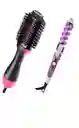 Combo Cepillo Secador Voluminizador One-step Mas Rizador
