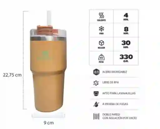 Termo Stanley 20 Oz - 0.59 L Vaso Acero Inoxidable