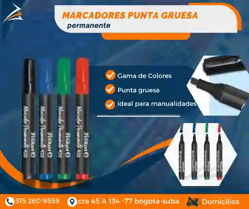 Marcador Permanente Permanente Punta Gruesa Empaque Y Embalaje