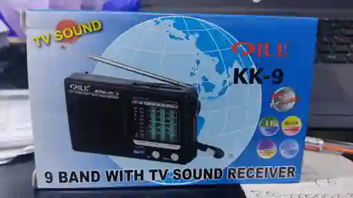 Radio Portatil Baterias Básico 9 Bandas