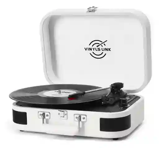 Vinyls Link Tocadiscos De Vinilo De 3 Velocidades Bluetooth.
