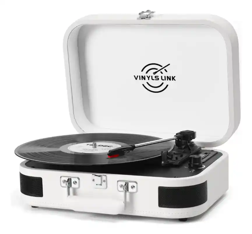 Vinyls Link Tocadiscos De Vinilo De 3 Velocidades Bluetooth.