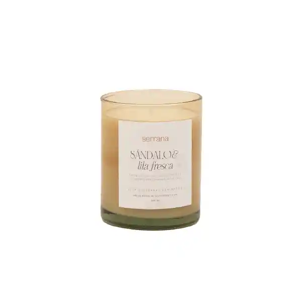 Vela Vidrio Color Miel & Limonada De Matcha