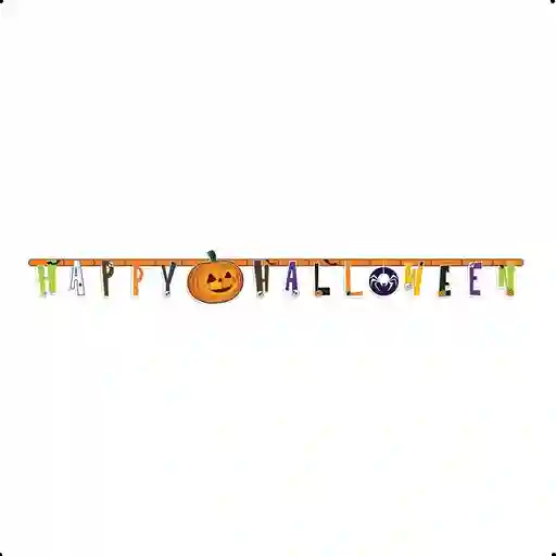 Cartel Letras Happy Halloween 1.9 M X 1 Sempertex