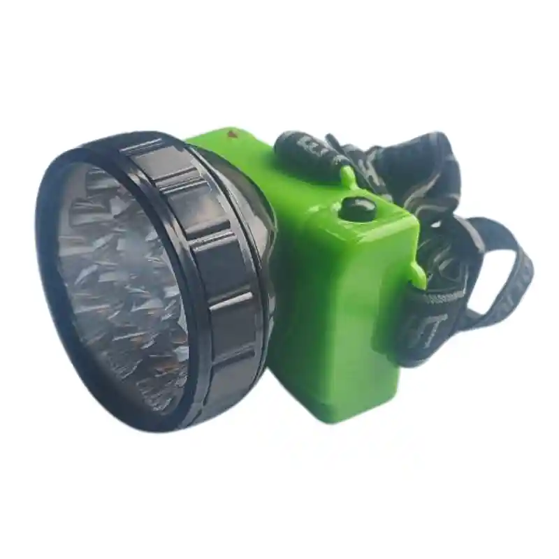 Linterna Recargable De Cabeza 12 Led – Enchufe Retráctil Y Cabezal Basculante
