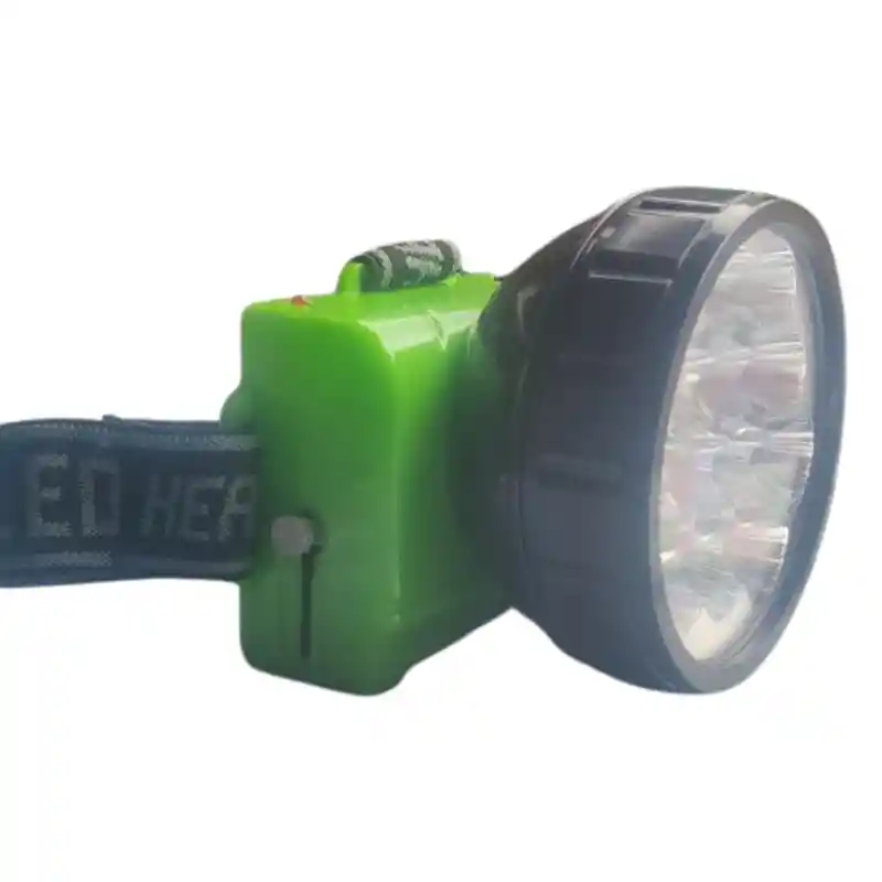 Linterna Recargable De Cabeza 12 Led – Enchufe Retráctil Y Cabezal Basculante