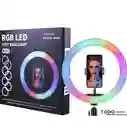 Aro Luz Rgb Led De 33cm Con Tripode