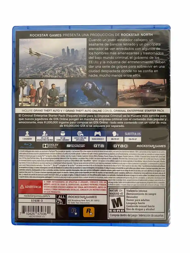 Grand Theft Auto V Para Ps4 Nuevo Fisico