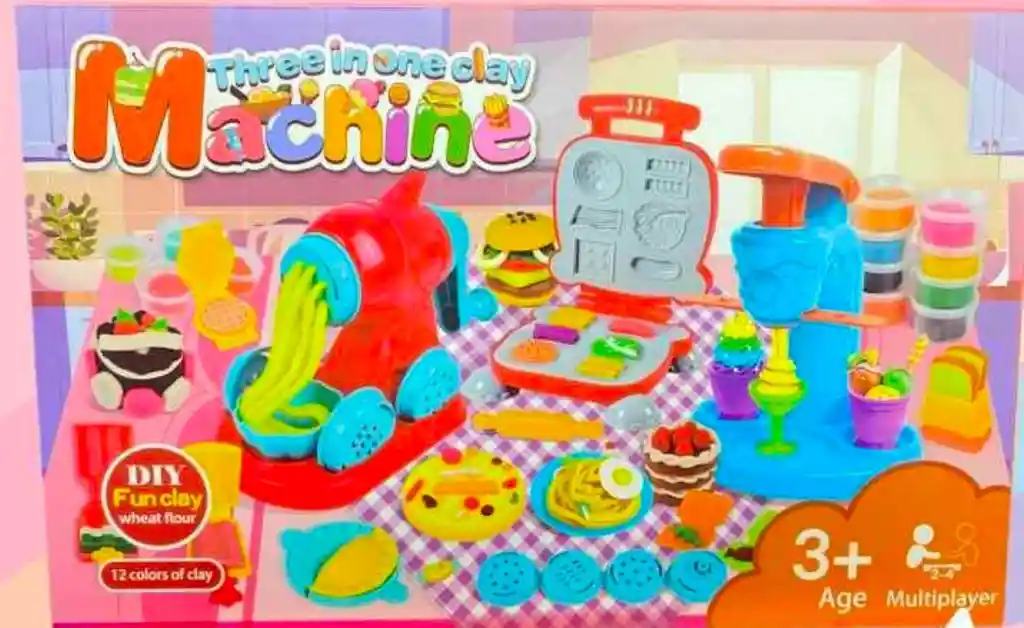 Set De Plastilina Cocina Helado Rayador Asador