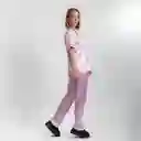 Pijama Tres Pieza Satinada De Gatos, Talla S