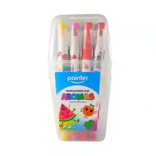 Marcadores Aromas Colores Divertidos 12 Unidades Para Niños