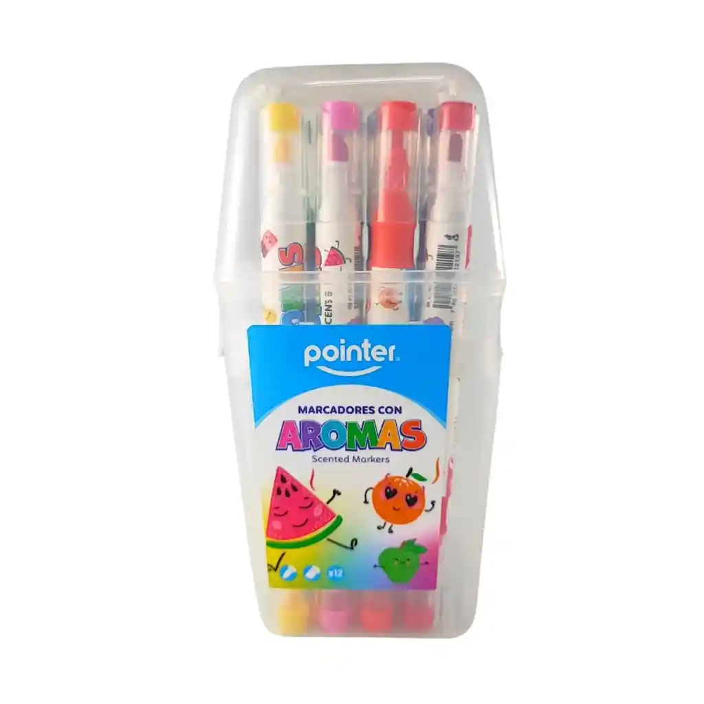 Marcadores Aromas Colores Divertidos 12 Unidades Para Niños