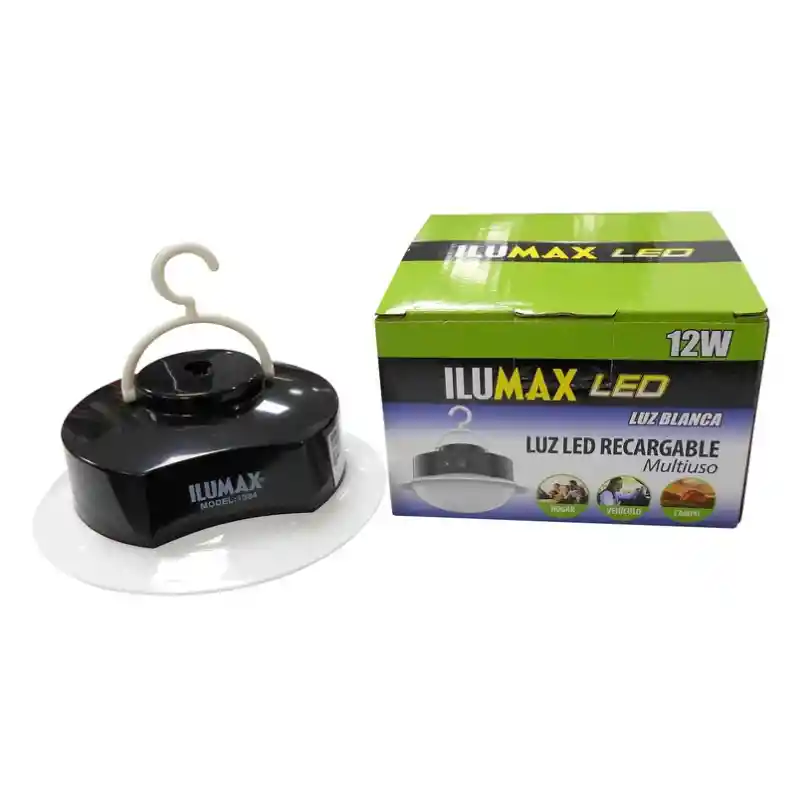 Lámpara Led Recargable Colgante Ilumax 12w – Luz Blanca Multiuso