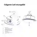 Lámpara Led Recargable Colgante Ilumax 12w – Luz Blanca Multiuso