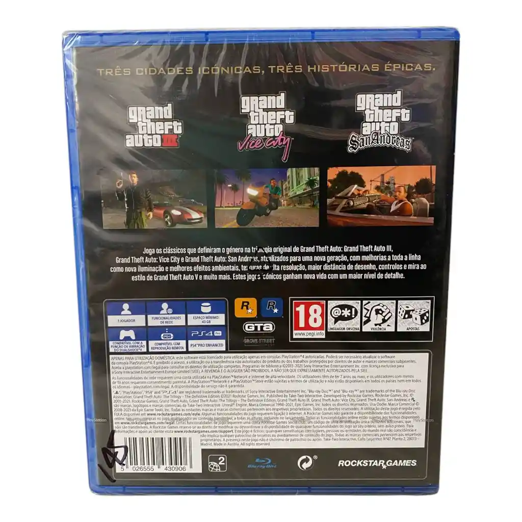Grand Theft Auto The Trilogy Para Ps4 Nuevo Fisico