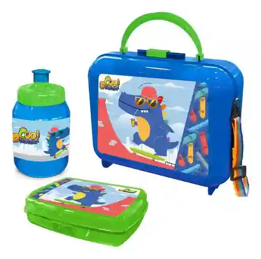 Lonchera Escolar Con Accesorios Cocodrilo Para Niños