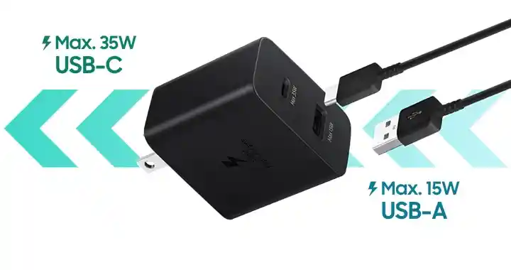 Samsung Cargador Dual Super Rápido 35w