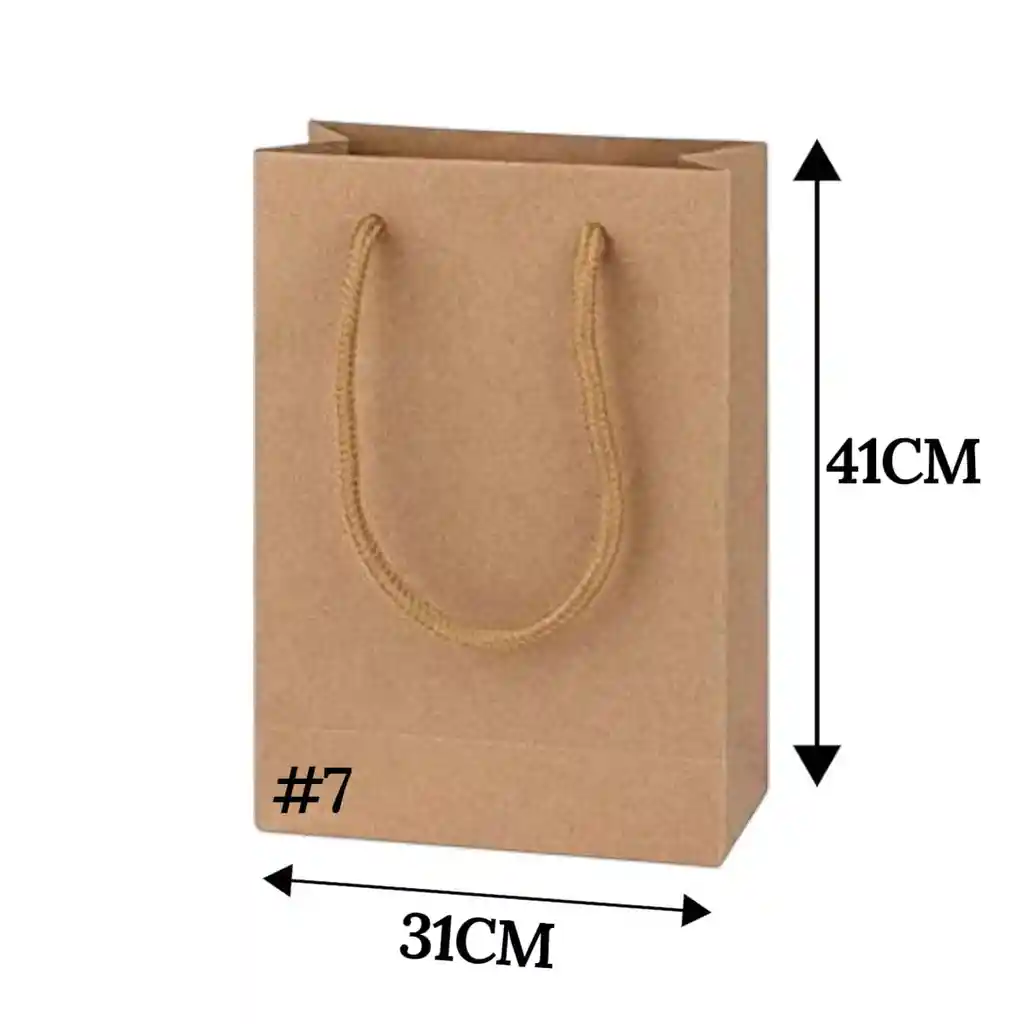 Bolsa De Papel Kraft #7 De 31*41*8cm