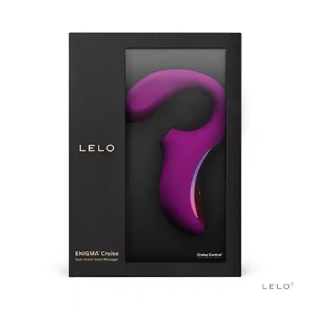 Vibrador Y Succionador Enigma Cruise Morado Lelo