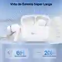 Audifonos Inalambricos Bluetooth 1hora Aut206 Blanco