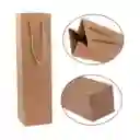 Bolsa De Papel Kraft Para Botella 12*35*10cm