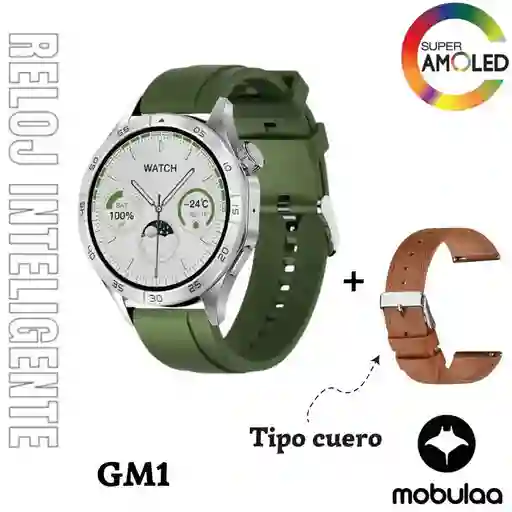 Reloj Inteligente Smartwatch Bluetooth Gm1 Plateado