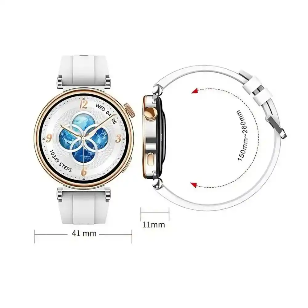 Reloj Inteligente Smartwatch Bluetooth Mobulaa Gt4 Mini Dorado