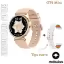 Reloj Inteligente Smartwatch Bluetooth Mobulaa Gt4 Mini Dorado