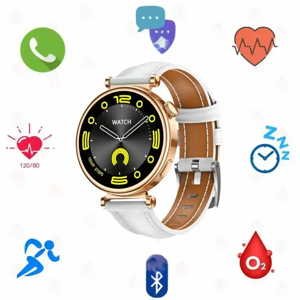 Reloj Inteligente Smartwatch Bluetooth Mobulaa Gt4 Mini Dorado