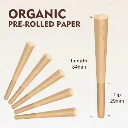 Cuero Cono Tubo Blunt Blones Organico X12