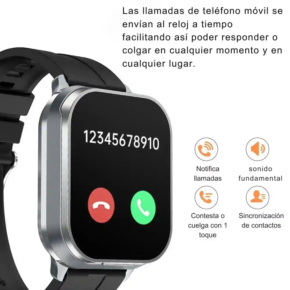 Reloj Inteligente Smartwatch Bluetooth Con Audifonos Inalambricos Incorporados