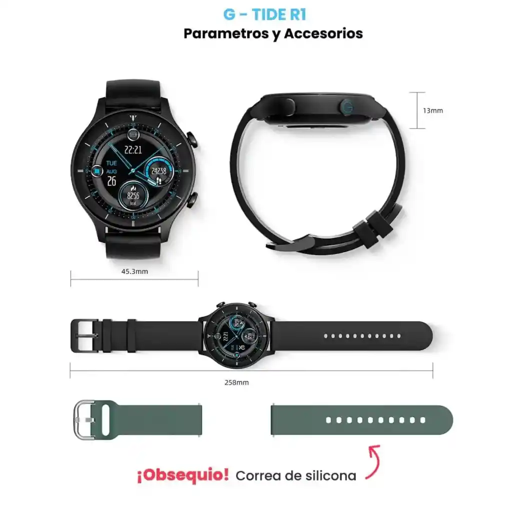 Reloj Inteligente Smartwatch Bluetooth G-tide R1