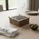 Servilletero De Madera Oscura (cs)