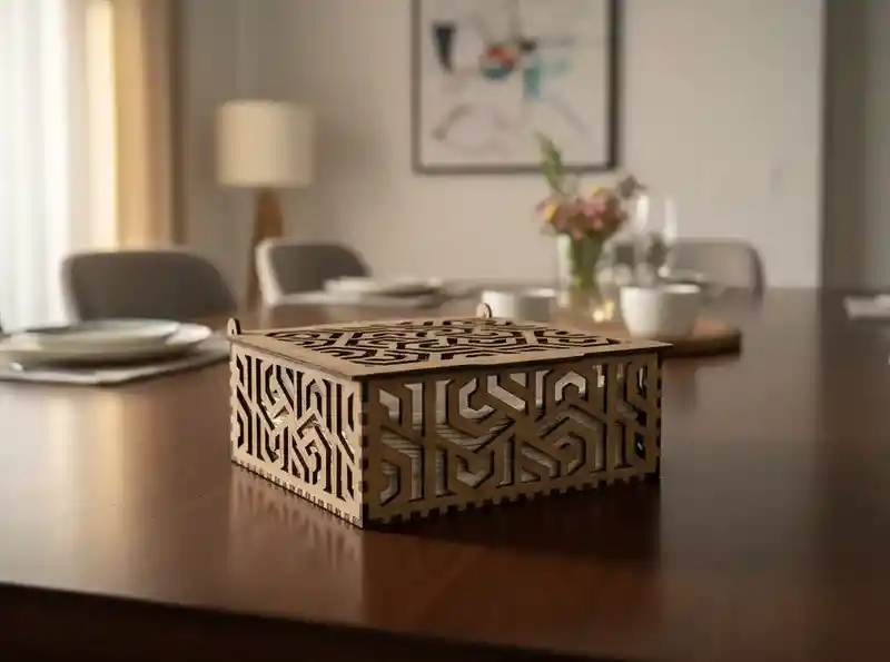 Servilletero De Madera Clara (cs)